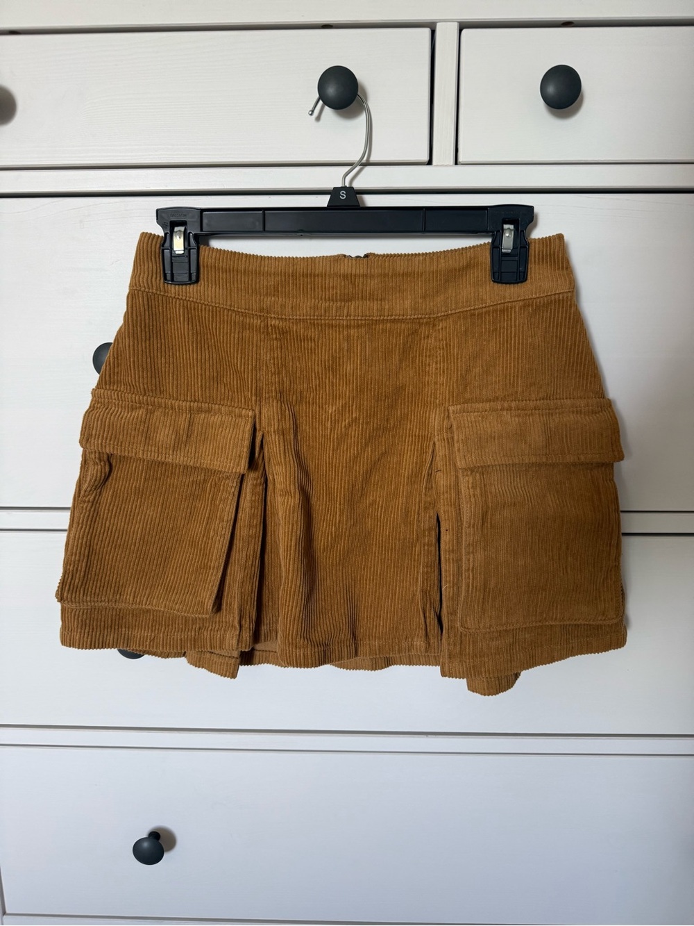 wild fable Corduroy Cargo Mini Skort in Camel Brown
